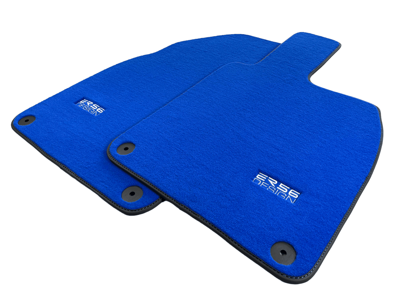 Blue Floor Mats for Porsche 981 Boxster (2013-2016) ER56 Design - AutoWin