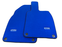 Blue Floor Mats for Porsche 981 Boxster (2013-2016) ER56 Design - AutoWin