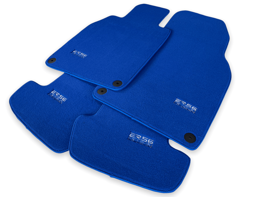 Blue Floor Mats for Porsche Panamera (2017-2023) | ER56 Design - AutoWin