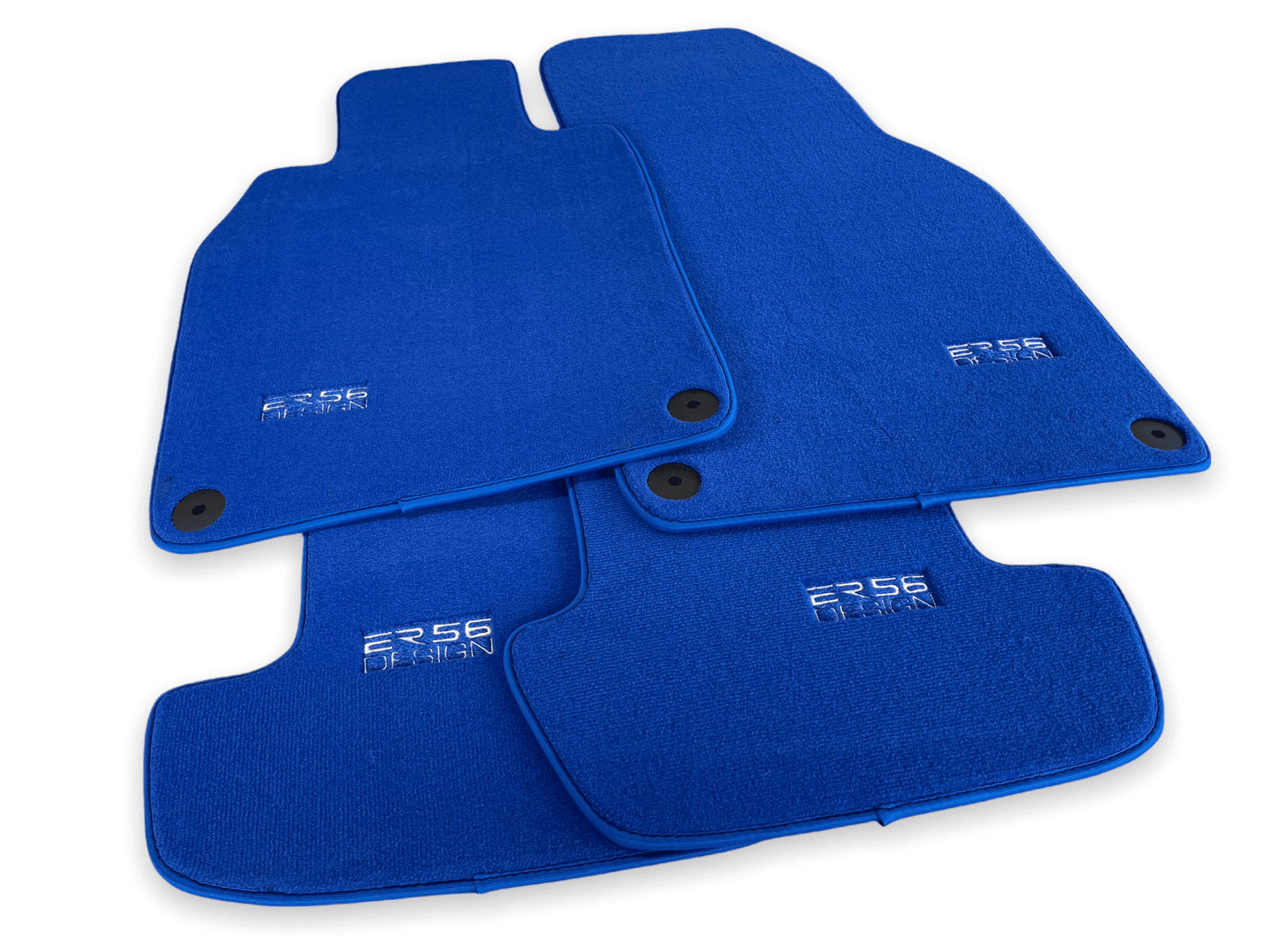 Blue Floor Mats for Porsche Panamera (2017-2023) | ER56 Design - AutoWin