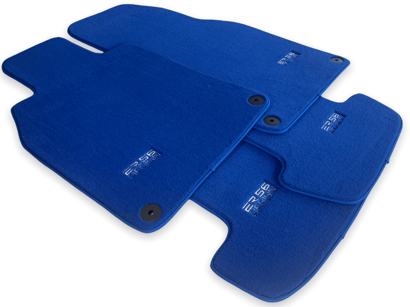 Blue Floor Mats for Porsche Taycan (2019-2023) | ER56 Design - AutoWin