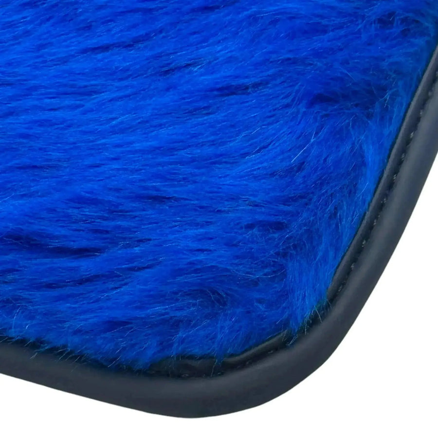 Blue Sheepskin Floor Mats for Rolls-Royce Ghost Series I (2010-2020) - AutoWin