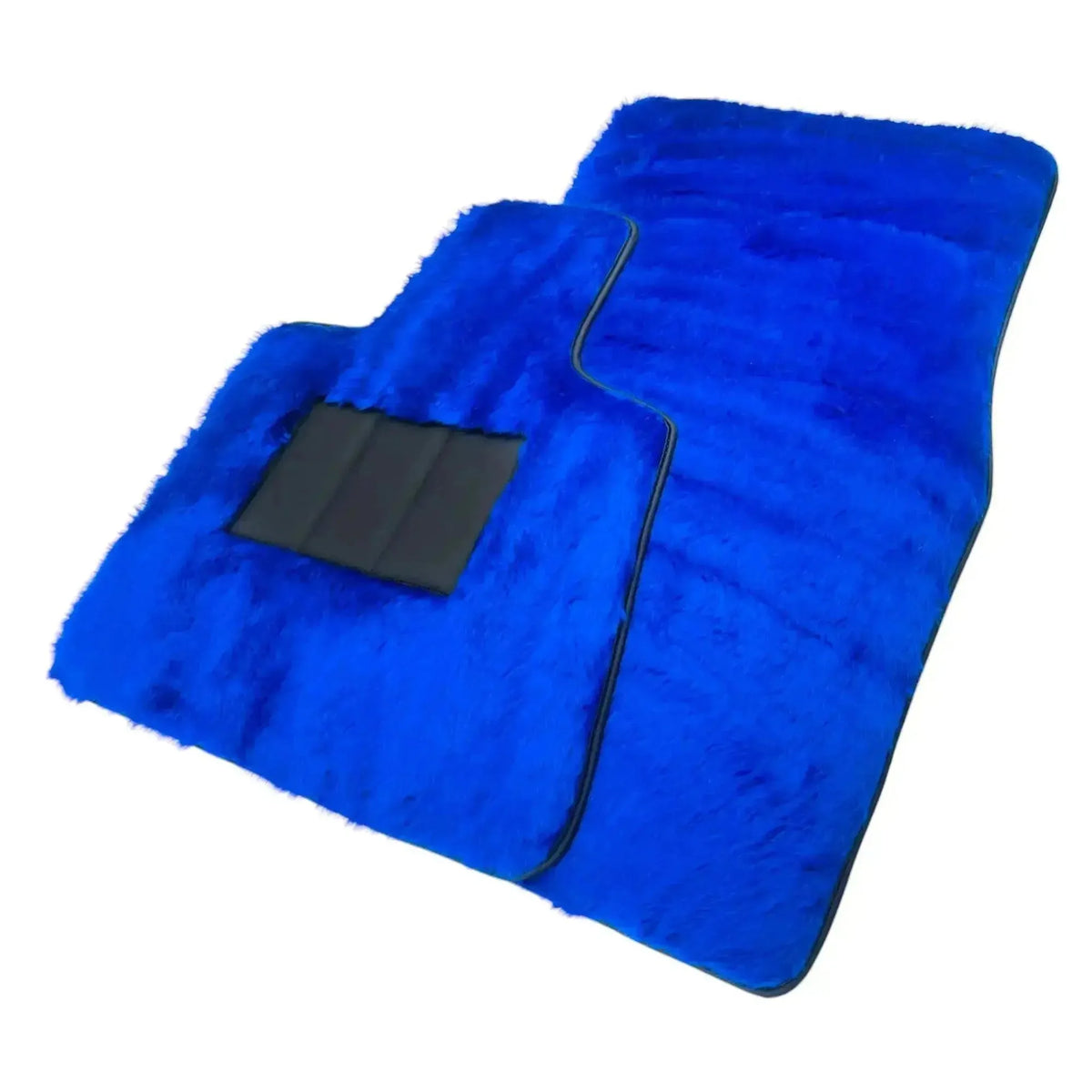 Blue Sheepskin Floor Mats for Rolls-Royce Phantom Sedan (2003-2016)