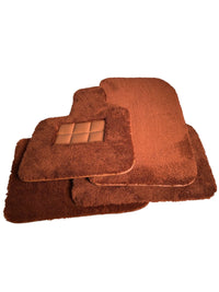 Brown Sheepskin Floor Mats For Rolls Royce Ghost Series II (2021-2024) ER56 Design Brand