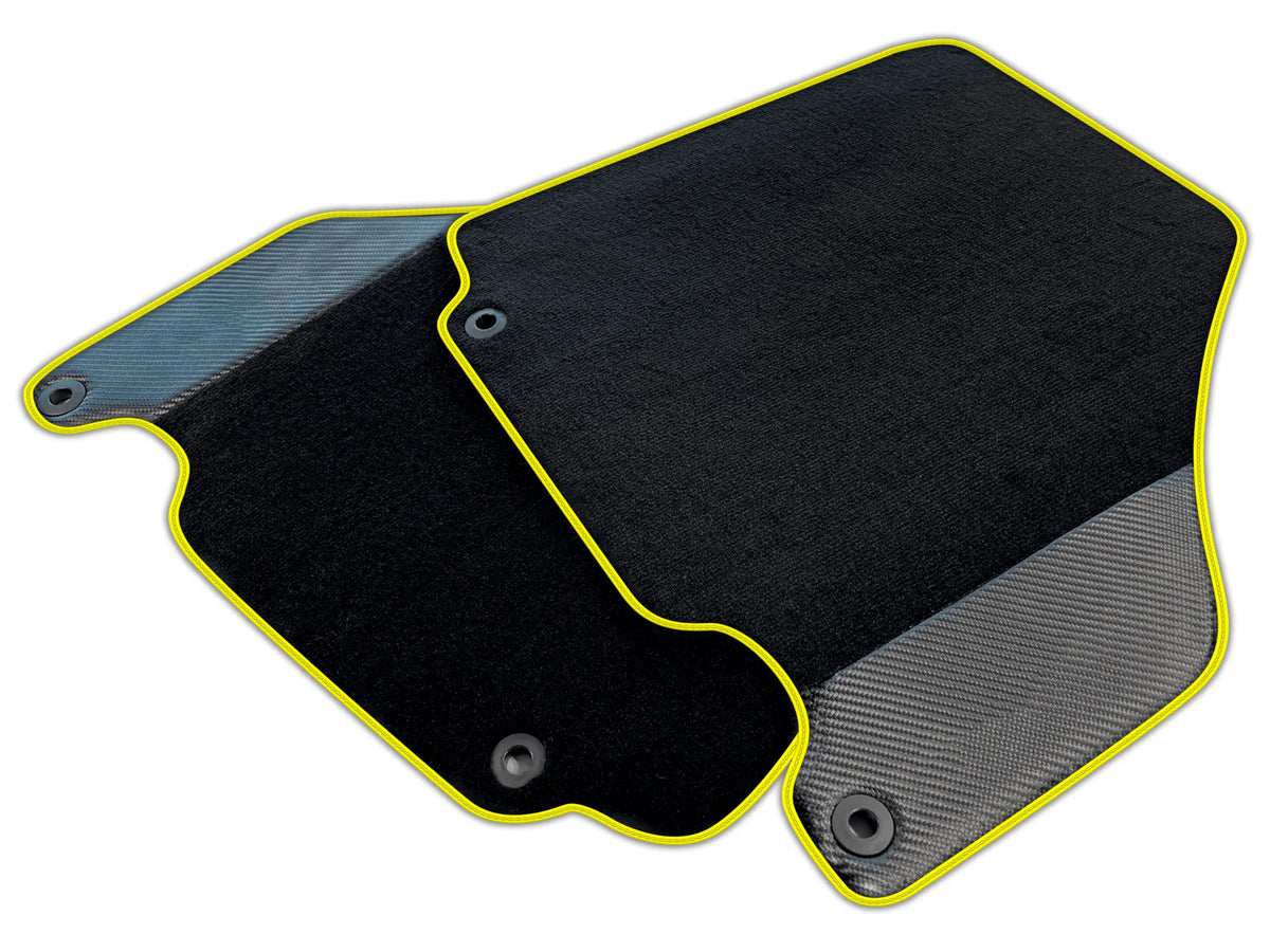 Carbon Fiber Black Floor Mats for Ferrari 360 (1999-2005) | Various Trim Colors