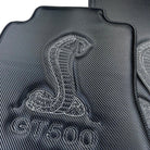 Carbon Fiber Floor Mats for Ford Mustang GT500 Shelby (2015-2021) with Cobra Sewing - AutoWin