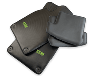 Carbon Fiber Floor Mats for Porsche Cayenne (2018-2023) Green Sewing - AutoWin