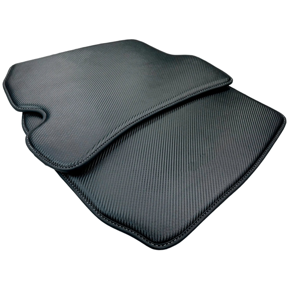 Carbon Fiber Leather Floor Mats For Ferrari Roma (2021-2027)