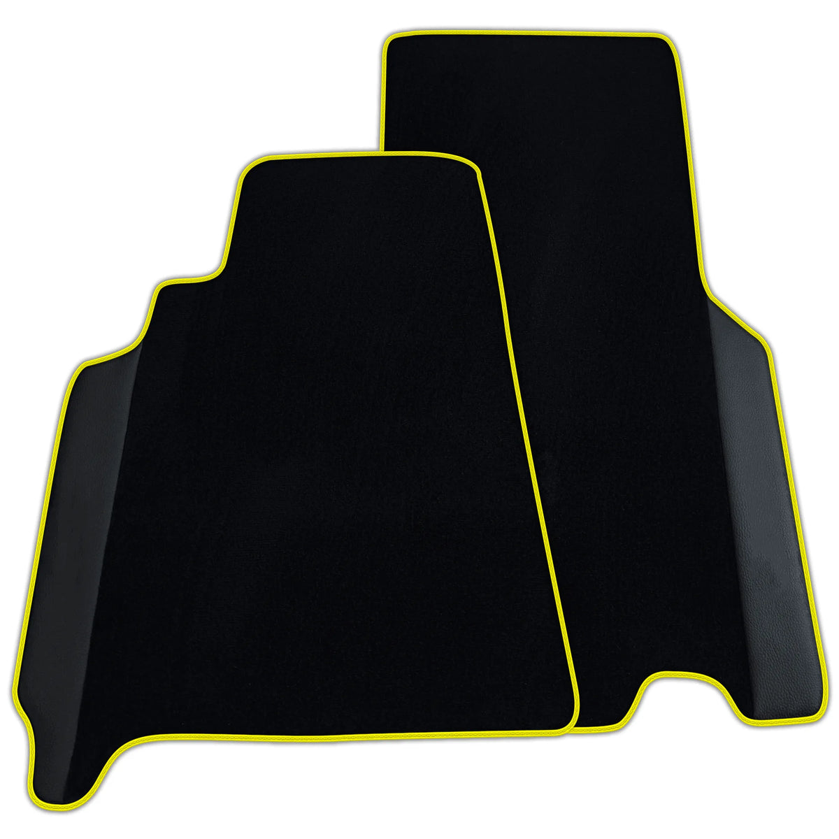 Custom Black Floor Mats for Ferrari 550 Maranello (1996-2002) with Leather