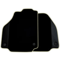 Custom Black Floor Mats for Ferrari F8 Spider (2019-2023) with Leather