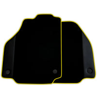 Custom Black Floor Mats for Ferrari F8 Spider (2019-2023) with Leather
