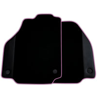 Custom Black Floor Mats for Ferrari F8 Spider (2019-2023) with Leather