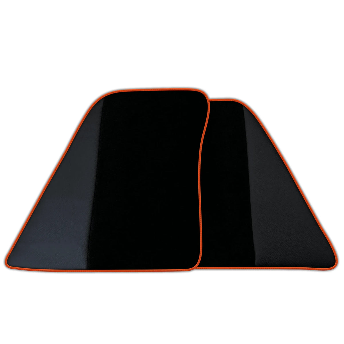Custom Black Floor Mats for Ferrari SF90 Stradale (2019-2024) with Leather