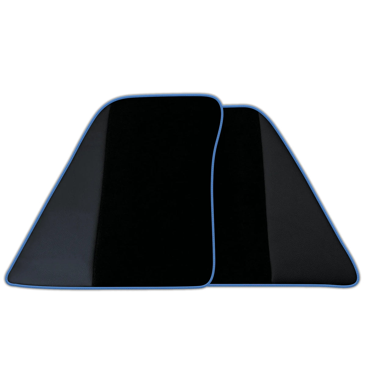 Custom Black Floor Mats for Ferrari SF90 Stradale (2019-2024) with Leather