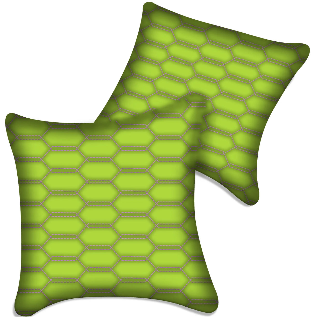 Customizable Green Leather Pillows Set of 2 for All Vehicles