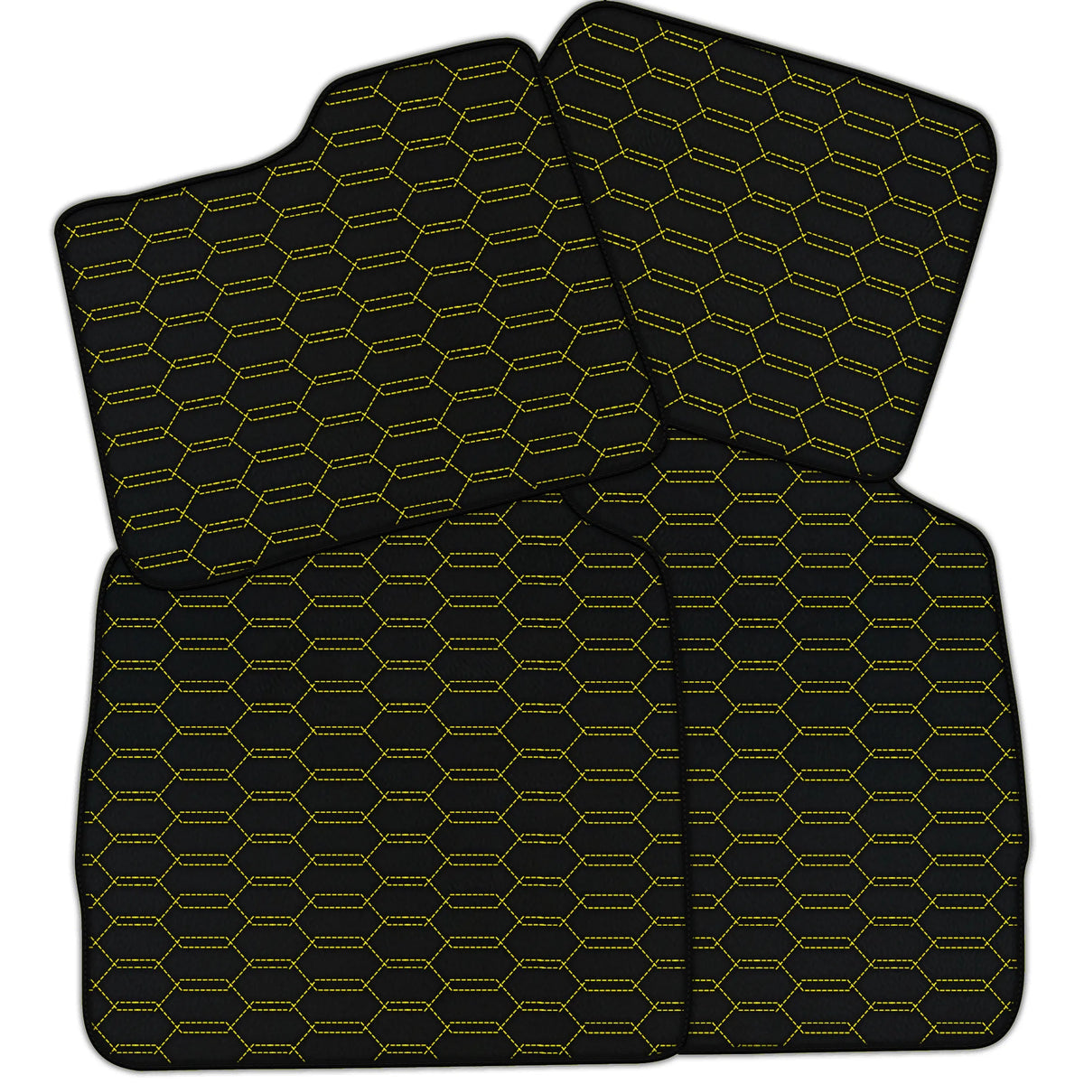 Customizable Interlaced Hex Pattern Floor Mats for Ferrari Purosangue (2023-2027)