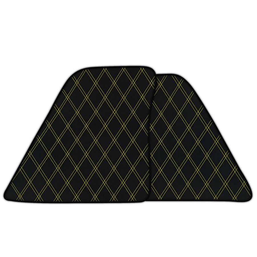 Customizable Leather Floor Mats with Double Diamond Pattern for Ferrari SF90 Stradale (2019-2024)