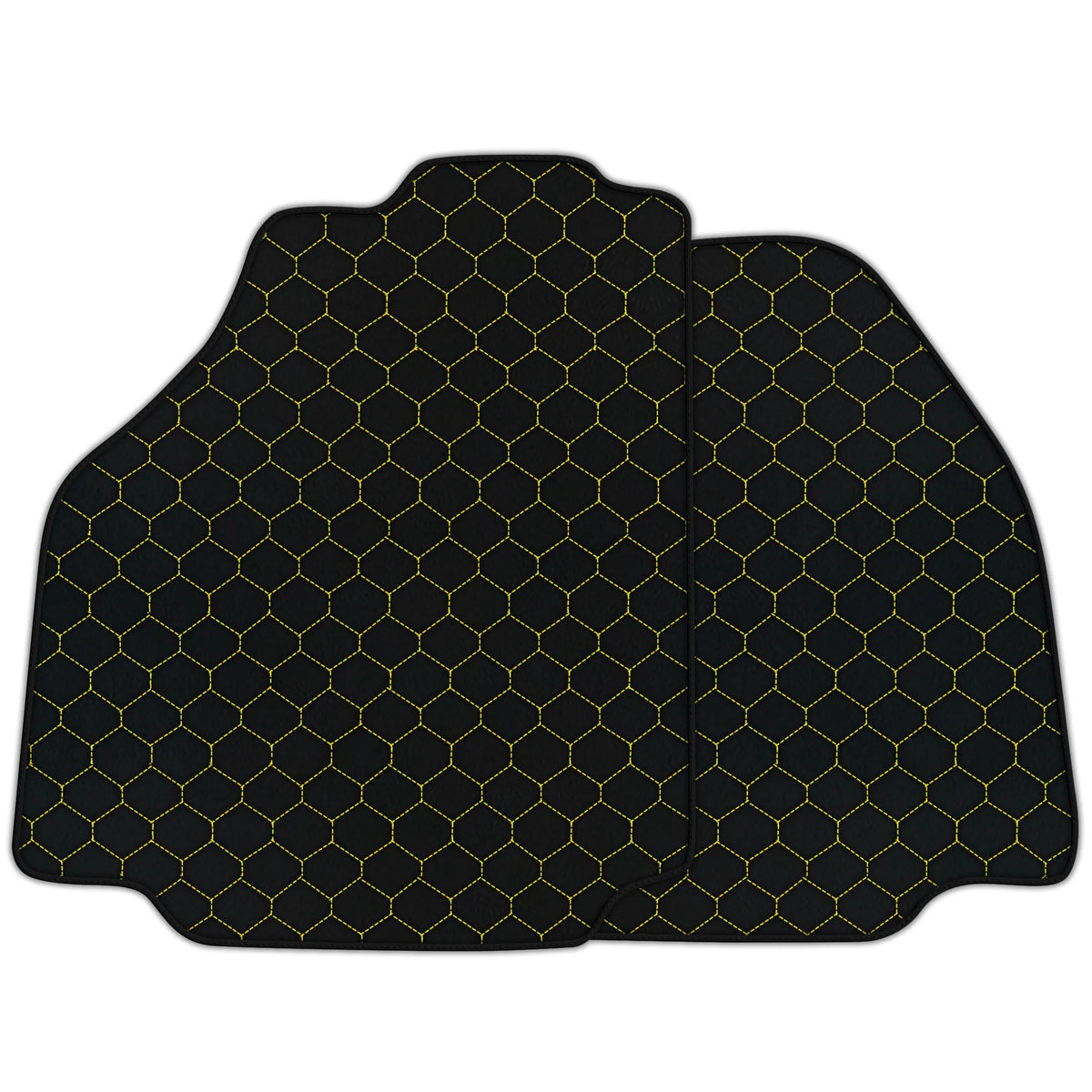 Customizable Leather Floor Mats with Hex Pattern for Ferrari 488 Pista Spider (2019-2021)