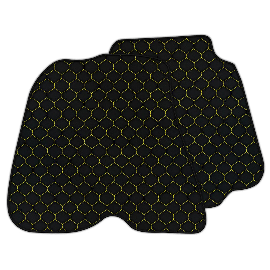 Customizable Leather Floor Mats with Hex Pattern for Ferrari F12 Berlinetta (2012-2022)