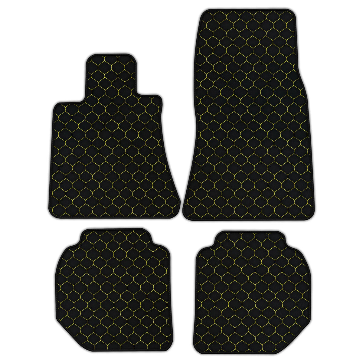 Customizable Leather Floor Mats with Hex Pattern for Rolls Royce Ghost Series II (2021–2024)