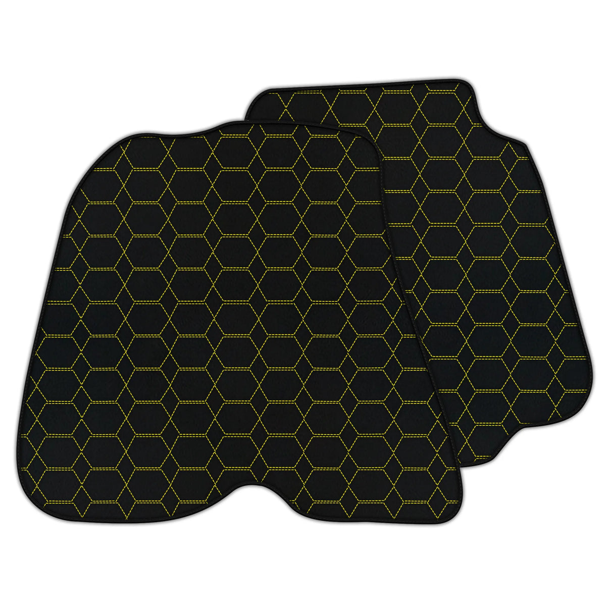 Customizable Leather Floor Mats with Hexagon Hex Pattern for Ferrari 812 Superfast (2018-2023)
