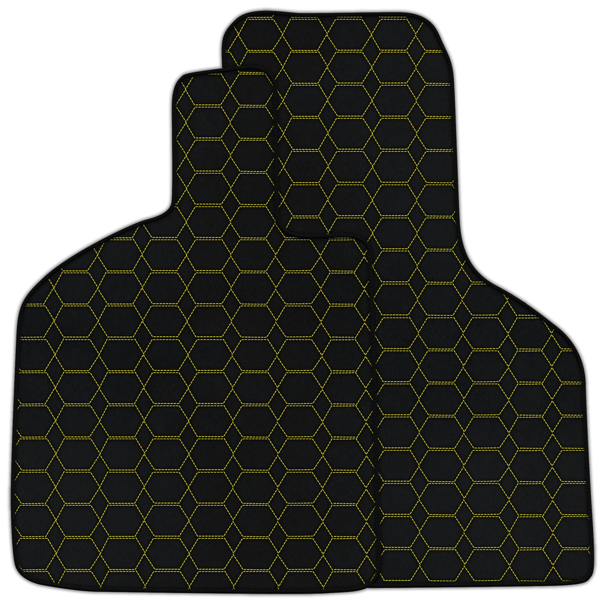 Customizable Leather Floor Mats with Hexagon Hex Pattern for Lamborghini Huracan Tecnica (2022-2024)