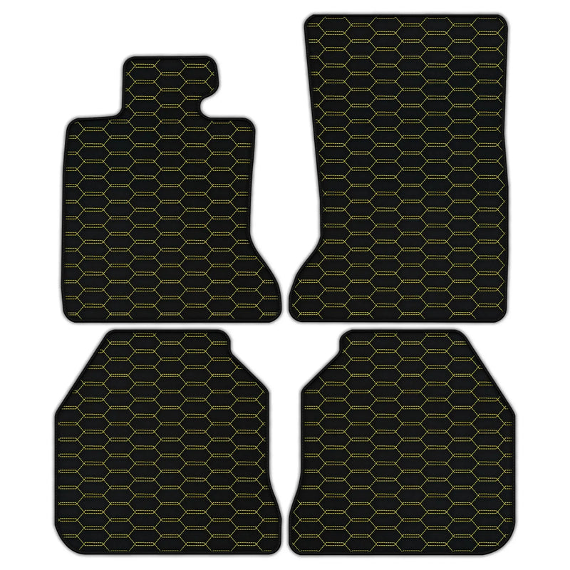 Tapis de sol en cuir personnalisables avec motif Hex Entrelacé pour Rolls Royce Ghost Series I (2010–2020)