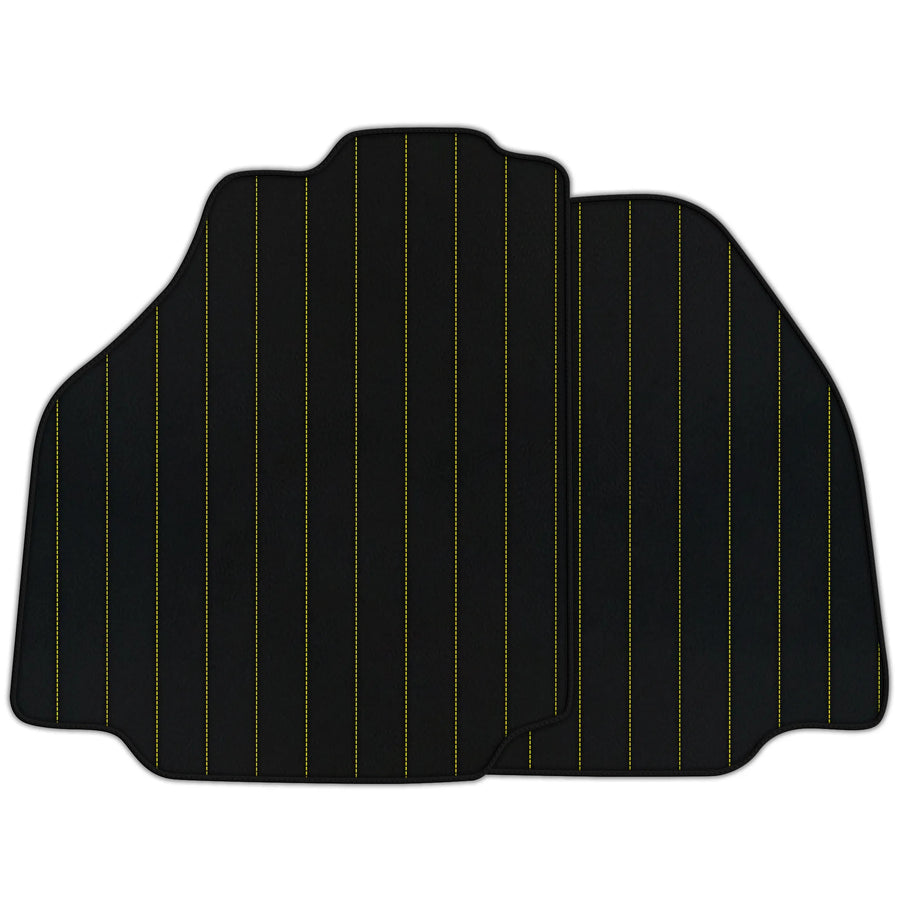 Customizable Leather Floor Mats with Line Pattern for Ferrari 488 Pista Spider (2019-2021)