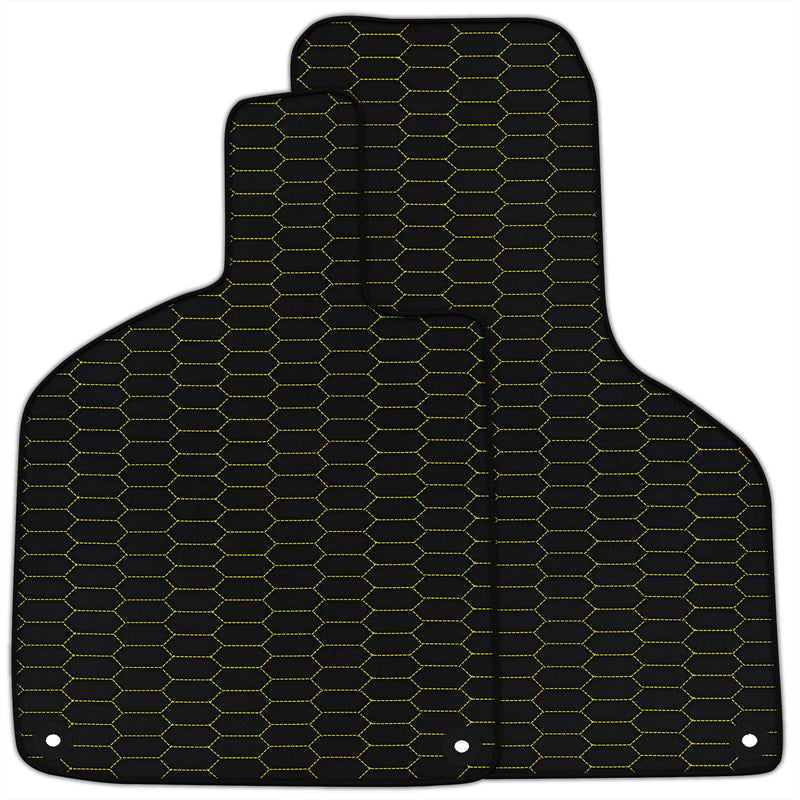 Customizable Leather Floor Mats with Raptor Hex Pattern for Lamborghini Huracan Perfomante (2017-2019)