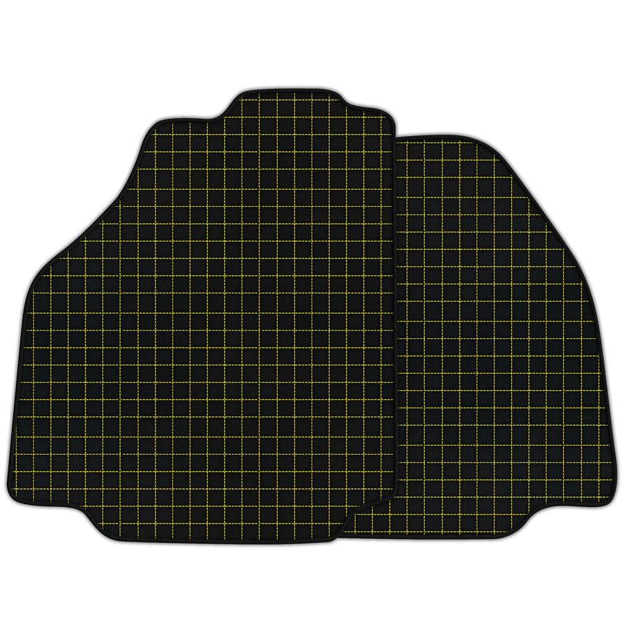 Customizable Leather Floor Mats with Square Pattern for Ferrari 458 Spider (2012-2015)
