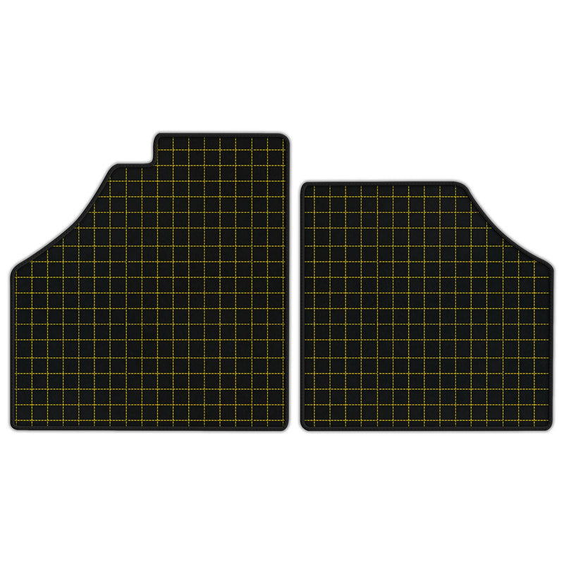Customizable Leather Floor Mats with Square Pattern for Ferrari Enzo (2002-2004)