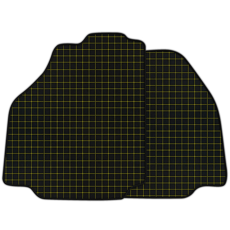 Customizable Leather Floor Mats with Square's Pattern for Ferrari F8 (2019-2023)