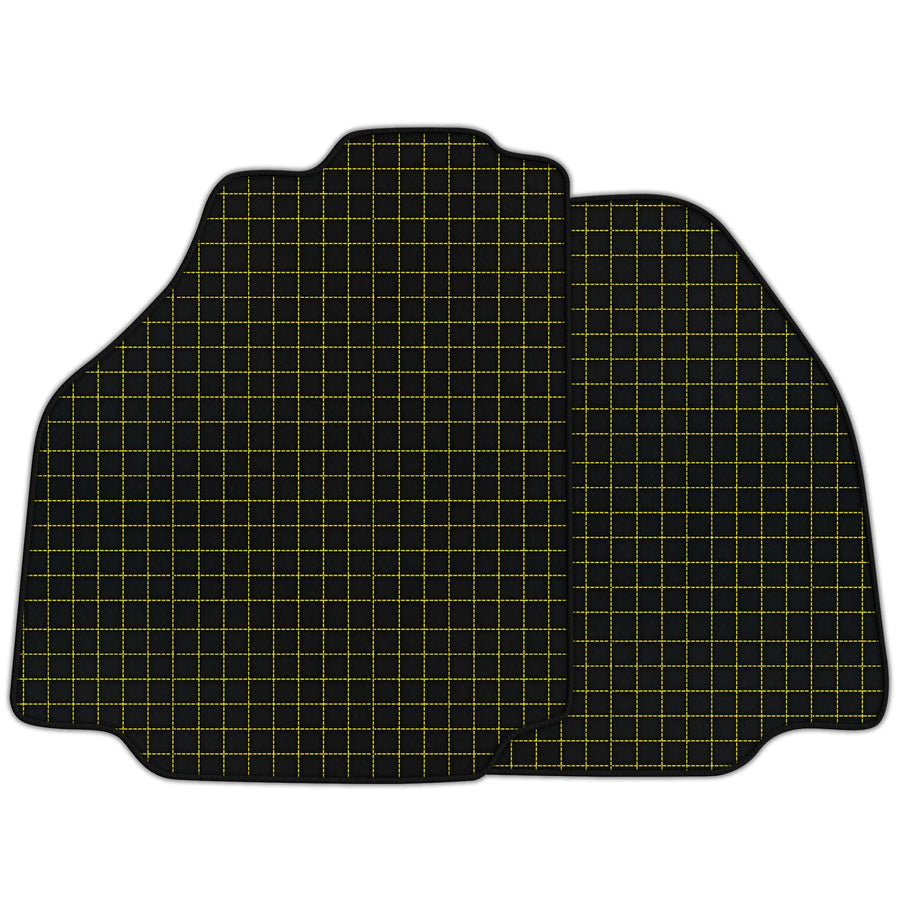 Customizable Leather Floor Mats with Square's Pattern for Ferrari F8 Spider (2019-2023)