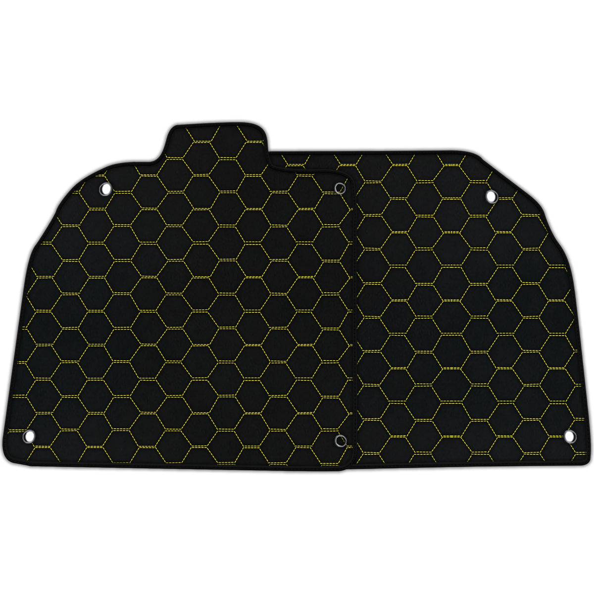 Customizable Leather Floor Mats with Symmetrical Hex Pattern for Lamborghini Aventador SV (2012-2022)