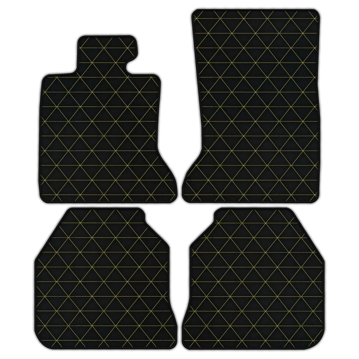 Customizable Leather Floor Mats with Triangle Pattern for Rolls Royce Ghost Series I (2010–2020)
