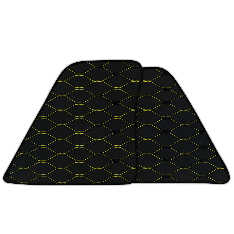 Customizable Leather Floor Mats with Viper Hex Pattern for Ferrari SF90 Stradale (2019-2024)