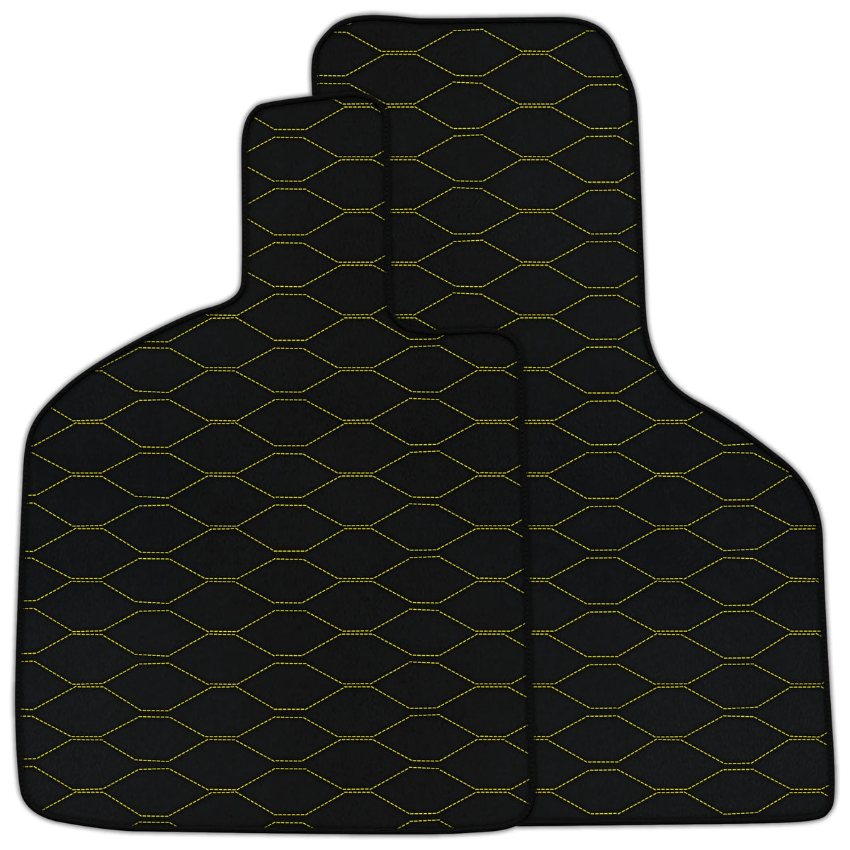 Customizable Leather Floor Mats with Viper Hex Pattern for Lamborghini Huracan STO (2021-2024)