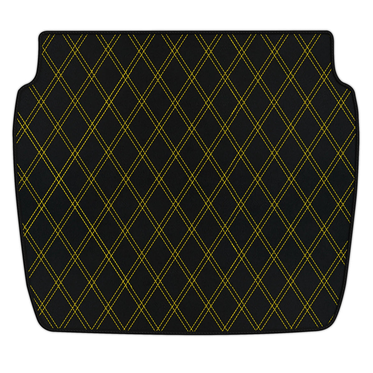 Customizable Leather Trunk Floor Mats with Double Diamond Pattern for Ferrari 348 TS (1989-1995)