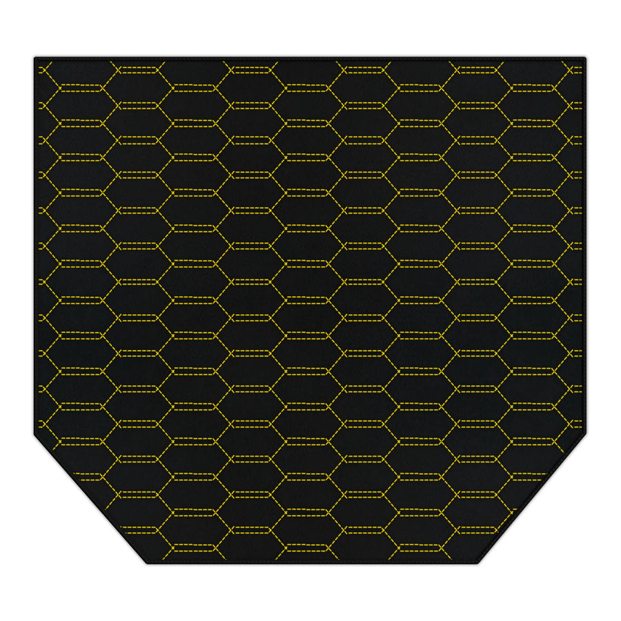Customizable Leather Trunk Floor Mats with Interlaced Hex Pattern for Ferrari 360 (1999-2005)
