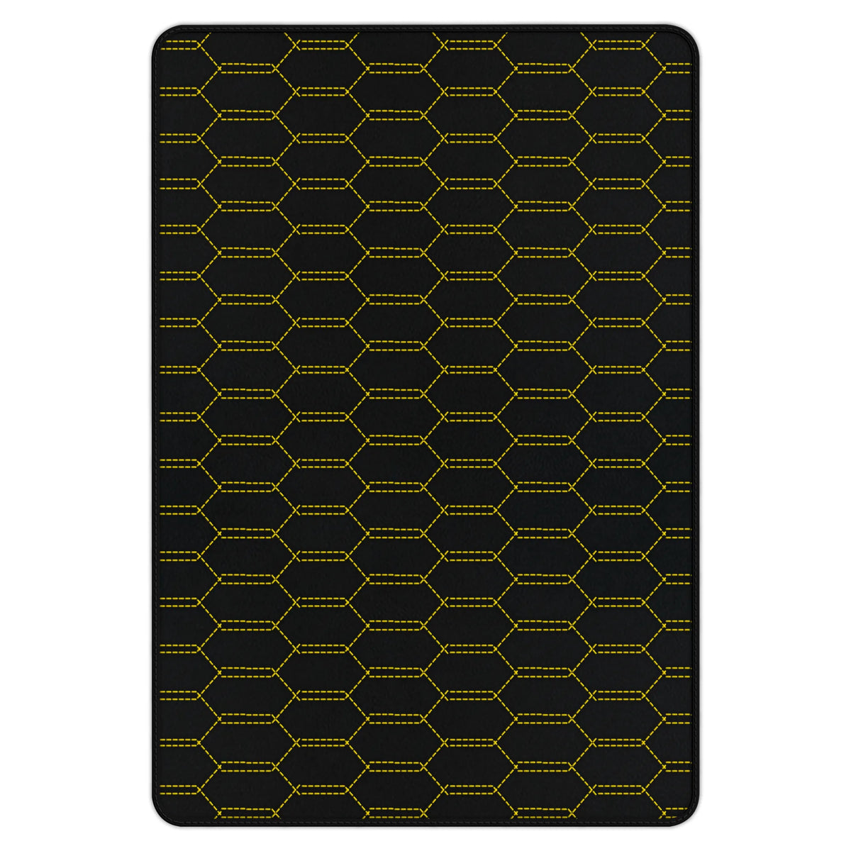 Customizable Leather Trunk Floor Mats with Interlaced Hex Pattern for Ferrari 458 Italia (2009-2015)