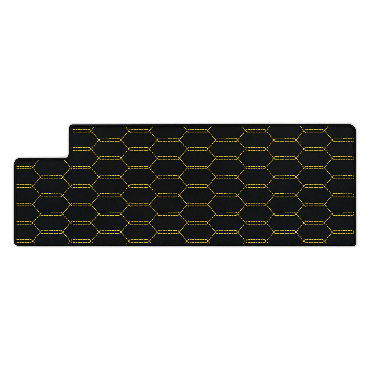 Customizable Leather Trunk Floor Mats with Interlaced Hex Pattern for Ferrari 612 Scaglietti (2005-2011)