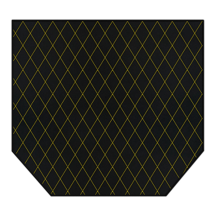 Customizable Leather Trunk Floor Mats with Single Diamond Pattern for Ferrari 360 (1999-2005)