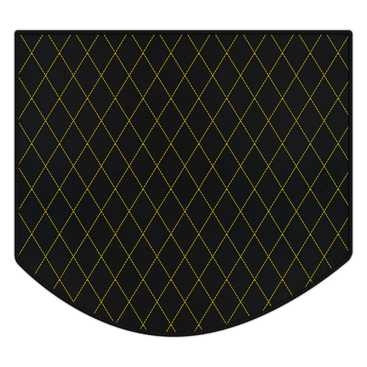 Customizable Leather Trunk Floor Mats with Single Diamond Pattern for Ferrari 512 TR (1992-1994)