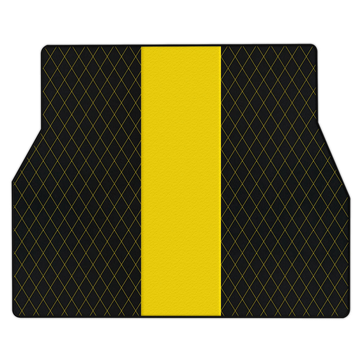 Customizable Leather Trunk Floor Mats with Single Diamond Pattern for Ferrari Purosangue (2023-2027)
