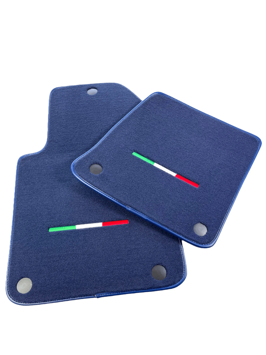Dark Blue Floor Mats For Ferrari 599 Coupe 2006-2012 Italian Edition - AutoWin