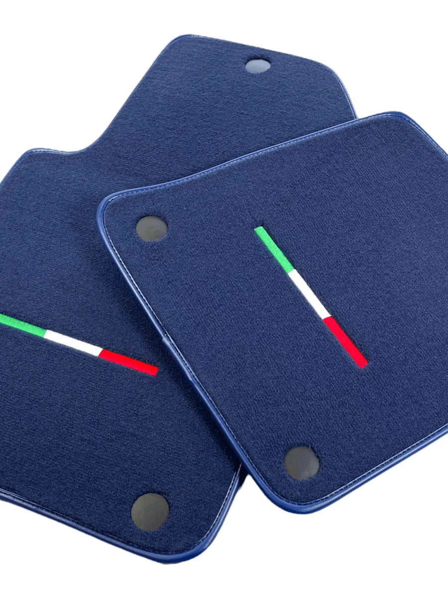 Dunkelblaue Autofußmatten für Ferrari 612 Scaglietti 2005-2011 Italienische Edition - AutoWin