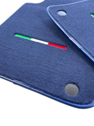 Dark Blue Floor Mats For Ferrari 612 Scaglietti 2005-2011 Italian Edition - AutoWin