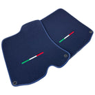 Dark Blue Floor Mats For Ferrari Roma (2021-2024) Italian Edition - AutoWin