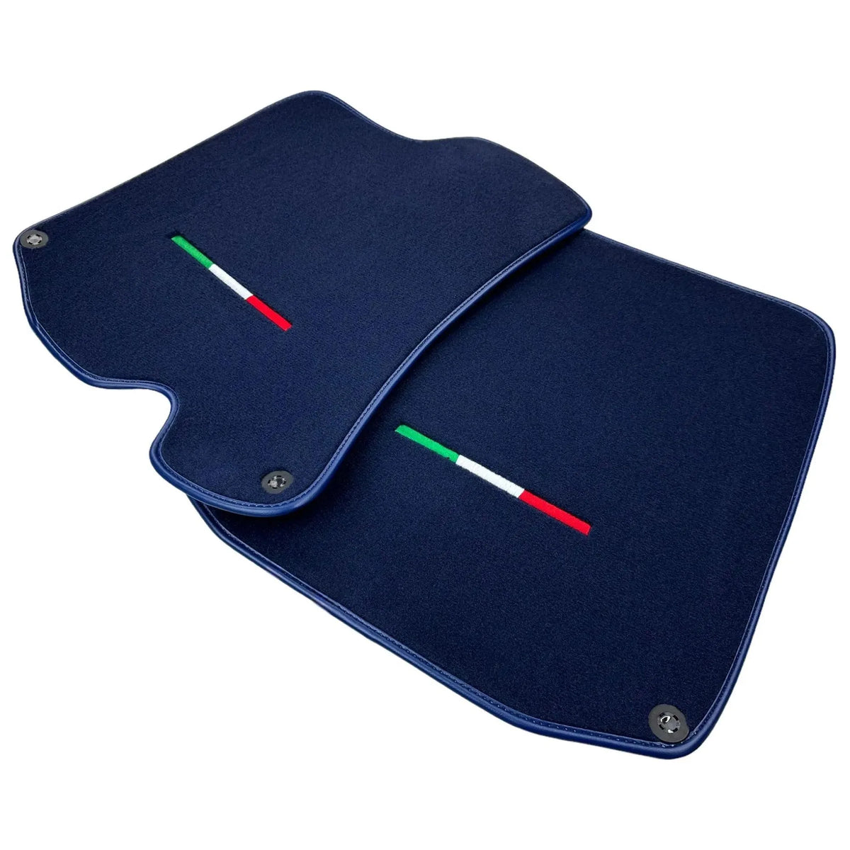 Dark Blue Floor Mats For Ferrari Roma (2021-2027) Italian Edition - AutoWin