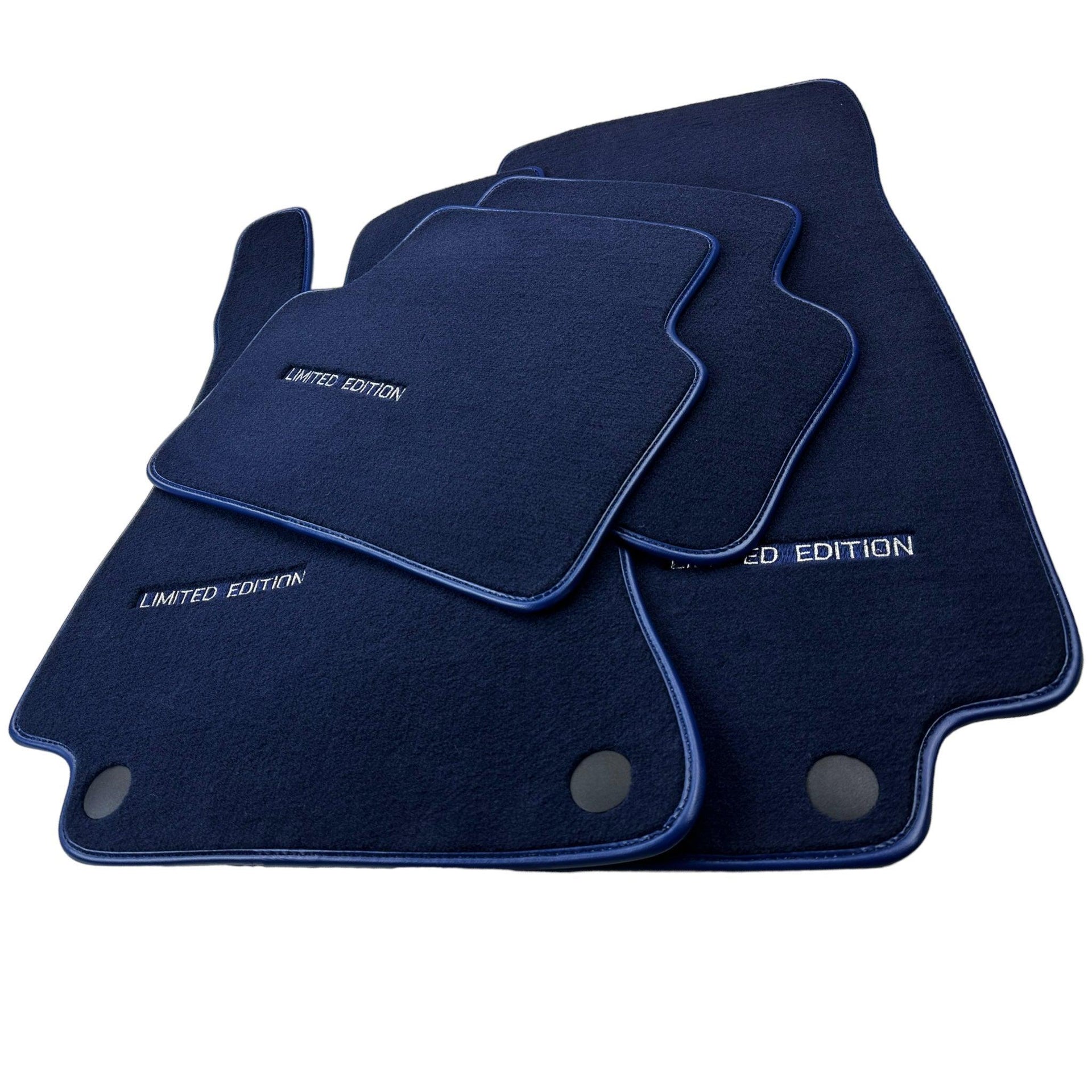 Dark Blue Floor Mats For Mercedes Benz E-Class W213 Sedan (2016-2020) | Limited Edition - AutoWin